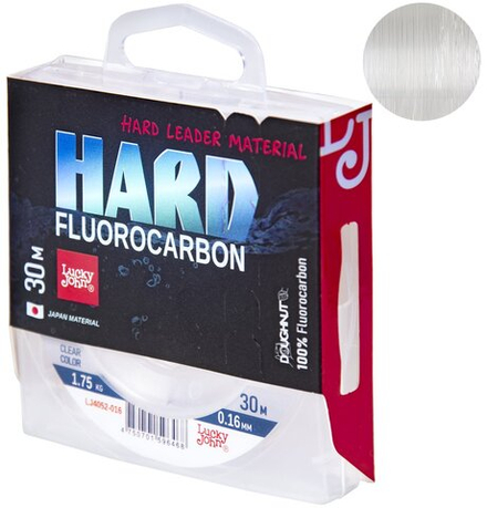 Леска моно. Lucky John FLUOROCARBON Hard 030/016