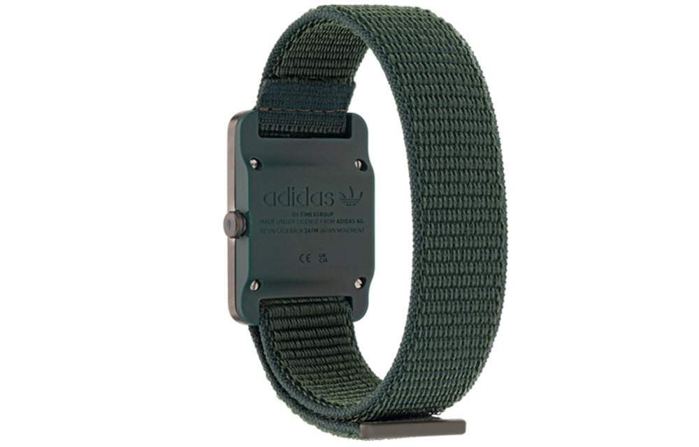 Adidas Originals STREET Wrist Watch Quartz Movement Nylon Strap Gray Dial Women"s Watch 30m Water Resistant