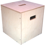 Ящик кейс органайзер для хранения до 100 виниловых пластинок ( LID CUBE) бежевый с крышкой