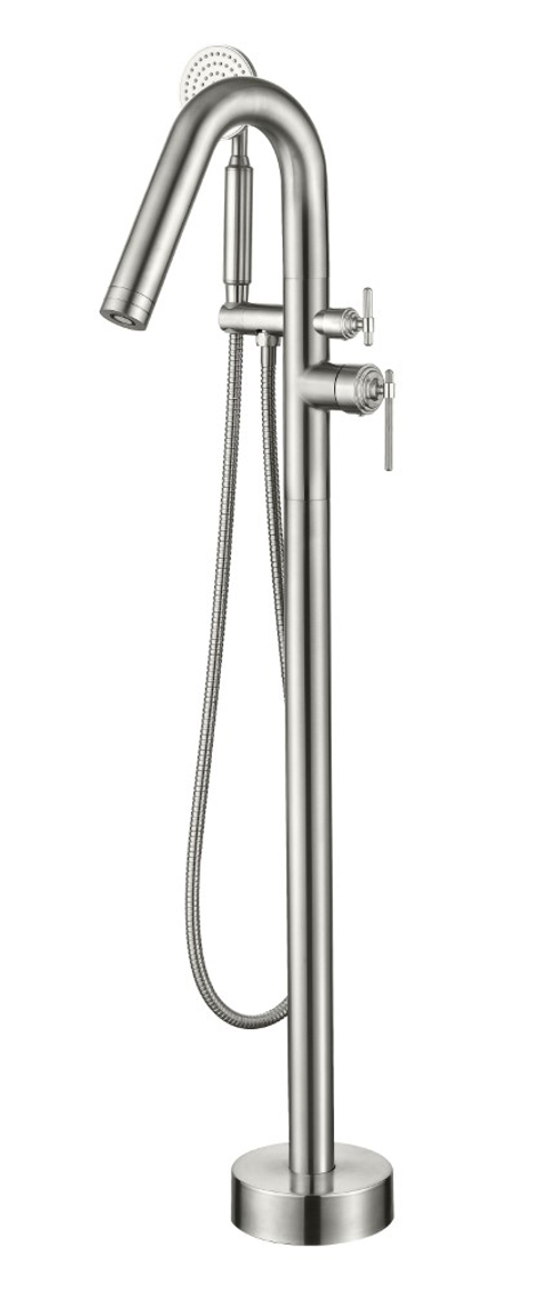 Смеситель напольный ETERNA NICKEL BRUSH