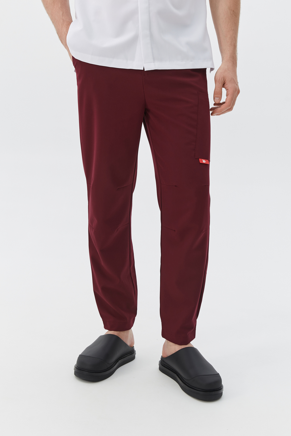 Джоггеры медицинские унисекс Кайтеки, бордо