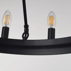 Citilux Смитсон CL470112 Люстра замковая подвесная Чёрная