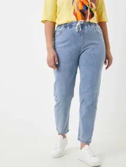 Джинсы на резинке