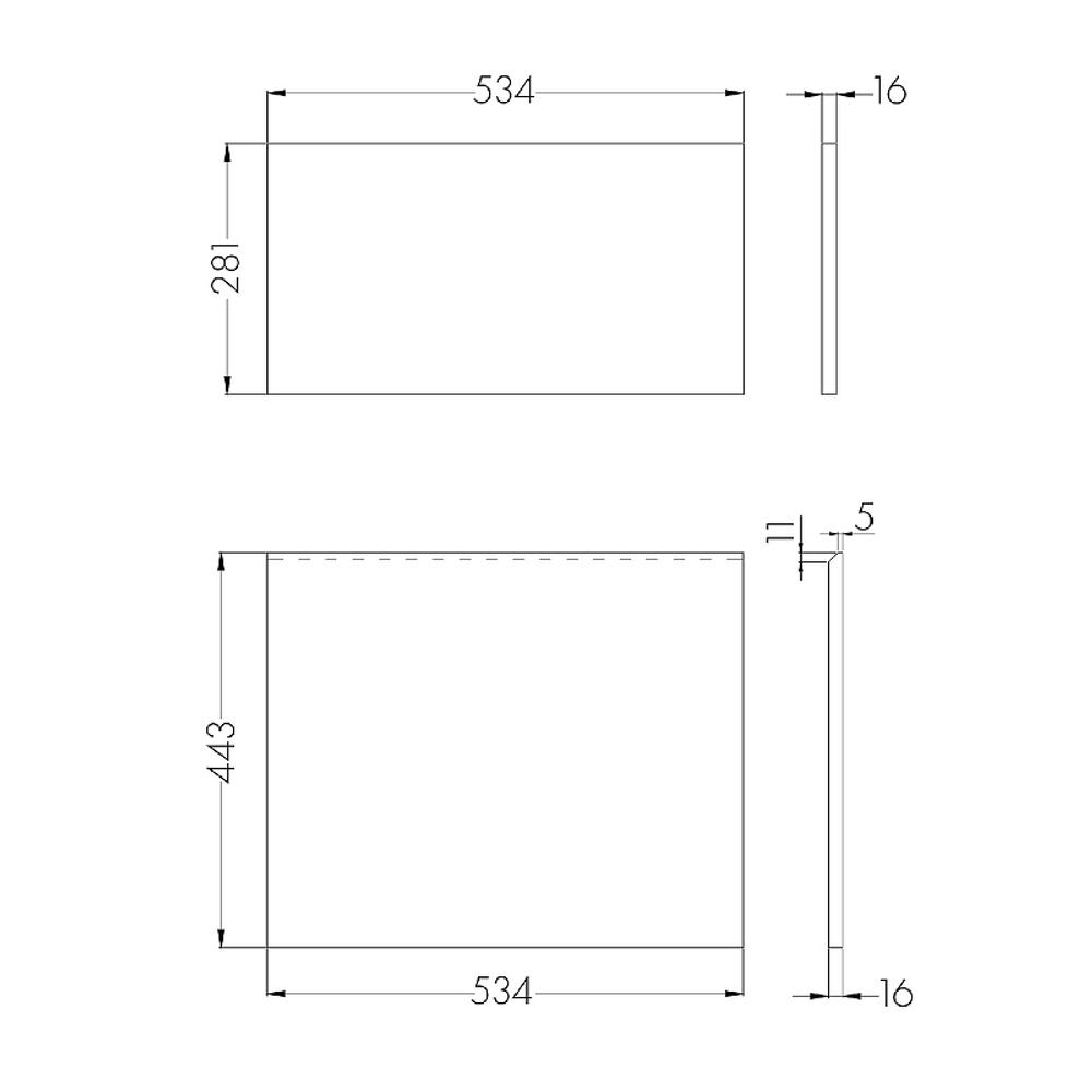 Фасад для тумбы Aquaton Лондри 60 Дуб Кантри (1A274801LHDY0)