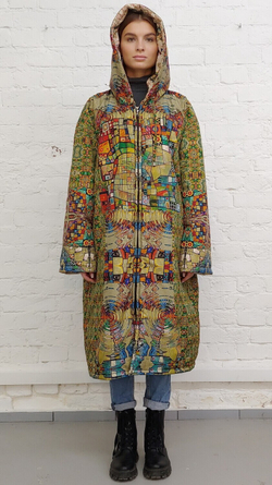 Двустороннее пальто-парка