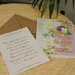 Открытка ручной работы "Цветущего счастья"