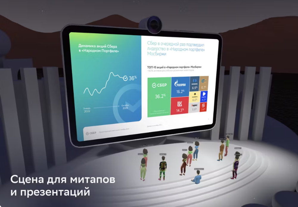 3D-пространство для встреч в виртуальной реальности