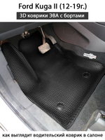 Автомобильные коврики ЭВА с бортами для Ford Kuga II (12-19г.)
