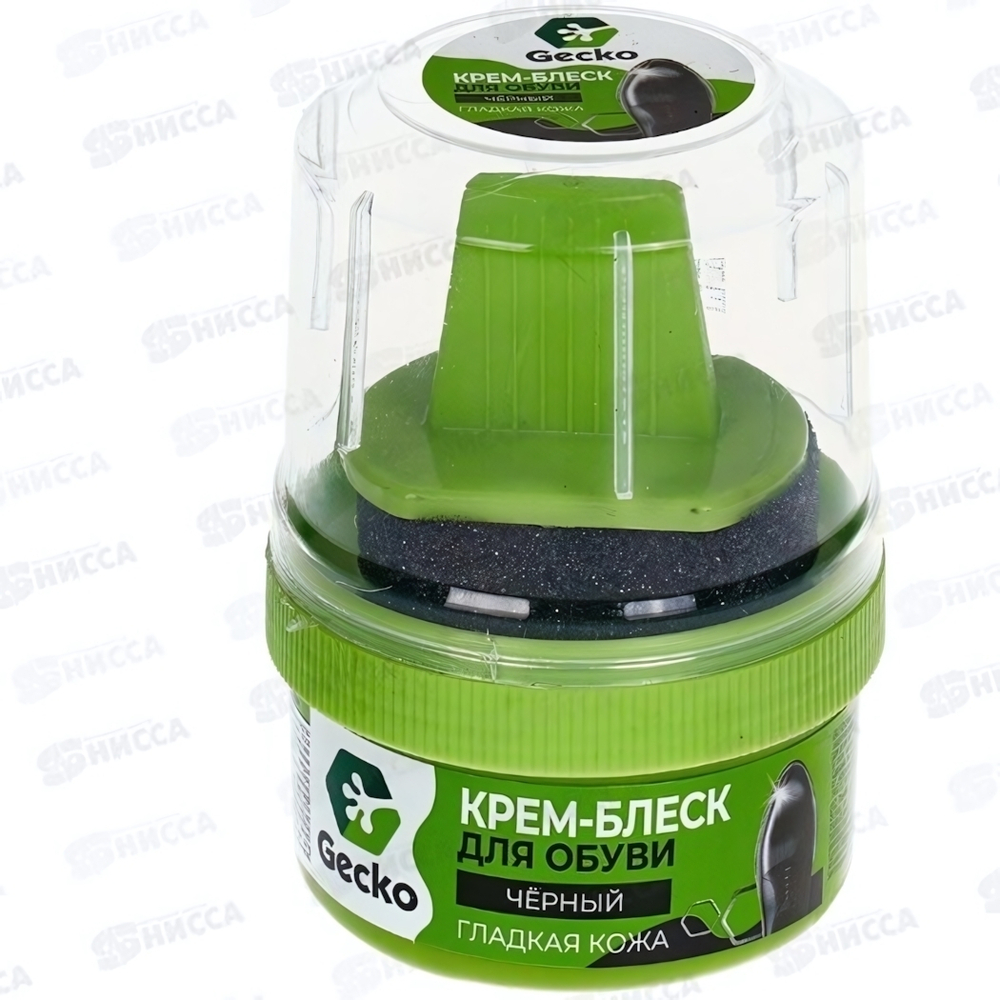 Крем-блеск «GECKO» черный 60 мл.
