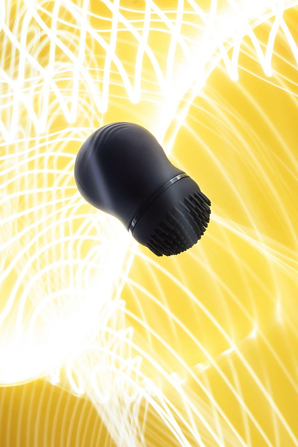 Черный стимулятор клитора PPP CURU-CURU BRUSH ROTER (Цвет: черный)