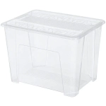 Контейнер универсальный с крышкой для хранения «TEX-BOX», бессцветный, 38*28*27,2см, 21л
