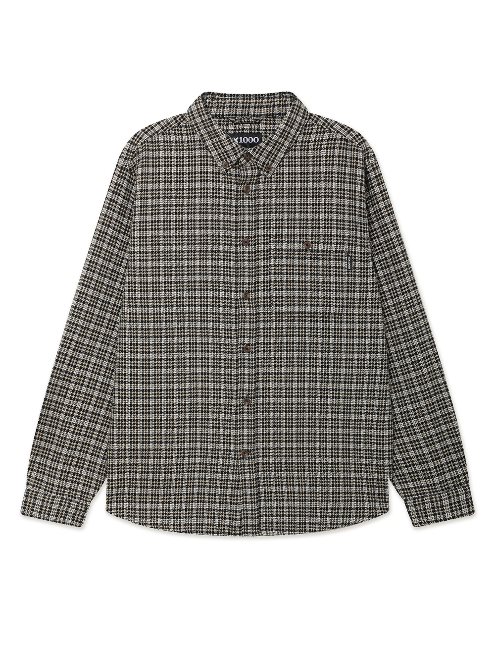 Рубашка Дл. Рукав Long Sleeve Hounds Tooth Button Down