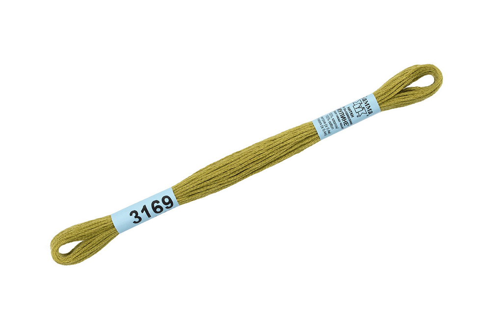 Мулине "Gamma", 100% хлопок , 8 м, №3169
