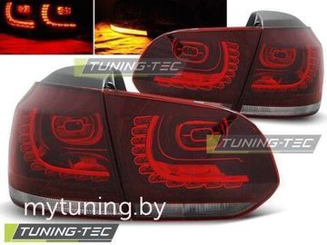 Задние фонари VW Golf 6 red white led