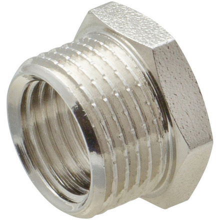 Футорка латунная 3/8" х 1/4" наружная-внутренняя резьба