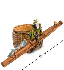 GAEM ED-410 Ваза-кашпо «Лягушонок и птицы»