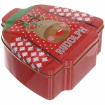 Банка жестяная 16,5*16,5*3,7см «Свитерок» Лосик