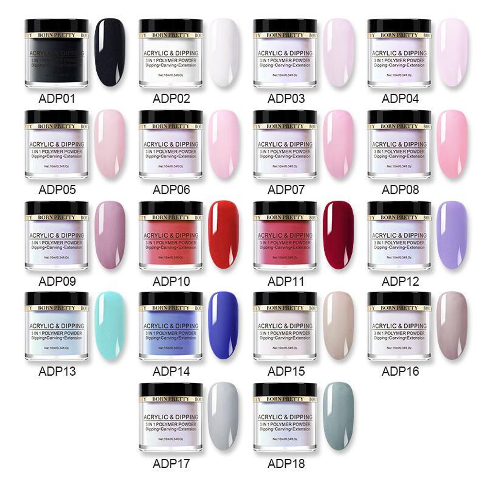 Акриловая пудра Born Pretty 44904-18 Dipping Powder 3 IN 1 10 мл