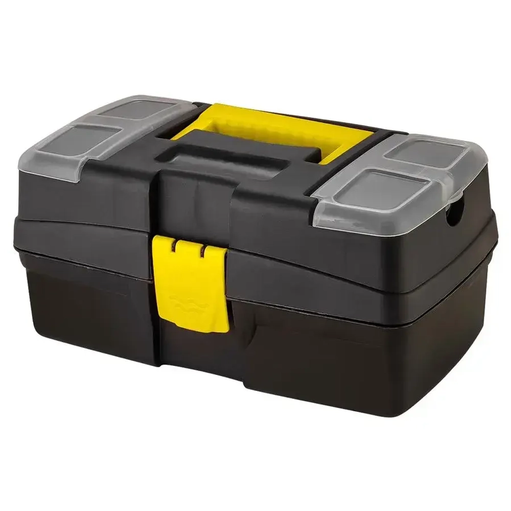 Ящик для инструментов Mars 12, 290х132 мм с органайзером черный (комплект 10 шт)