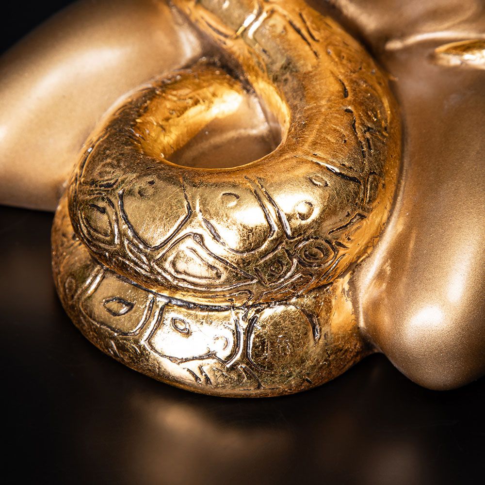 Скульптура Девушка со змеей Бронза