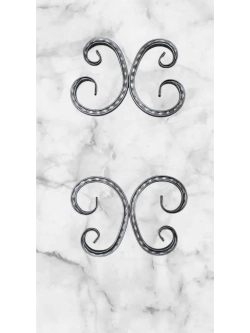 Кованый элемент "Бублик-косой" 4 шт