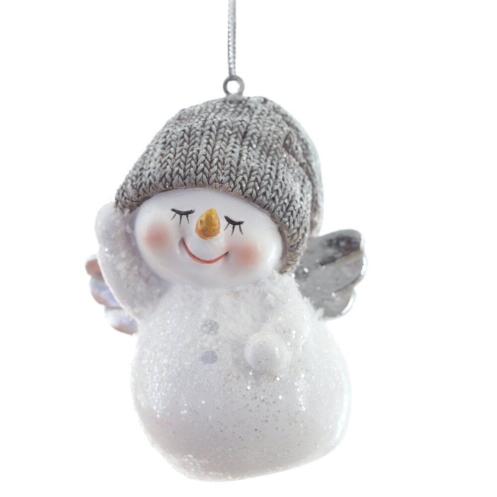 GAEM Фигурка декоративная подвесная "Снеговик", L5,5 W4,5 H7,5 см, 2в.
