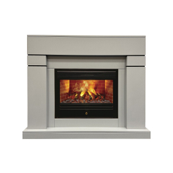 Электрокамин RealFlame Lindelse 26 GR серый, графит c очагом 3D Novara