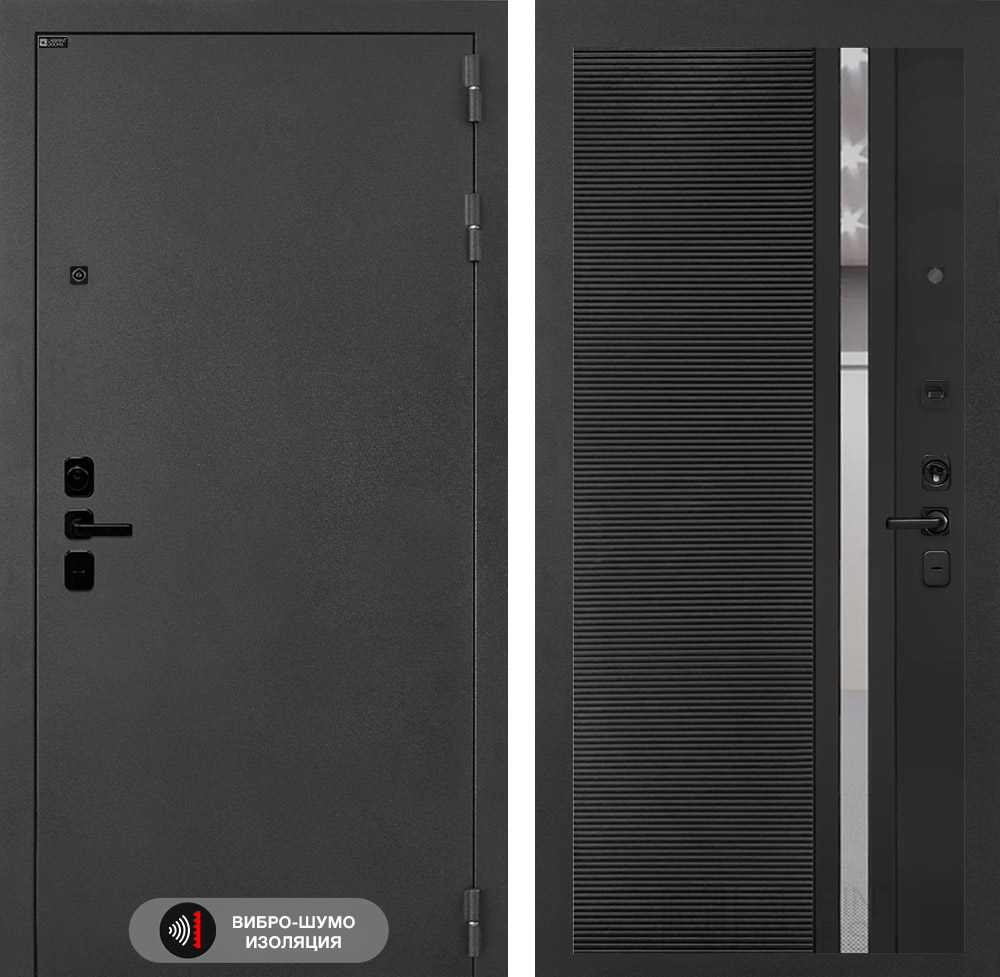 Акустиклаб 31 чёрный кварц с зеркальным тонированным стеклом