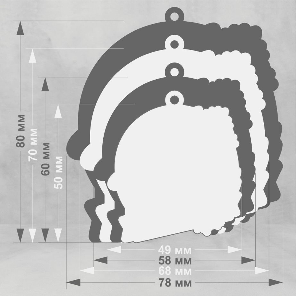 Акриловая медаль Фигурное катание 1774-050