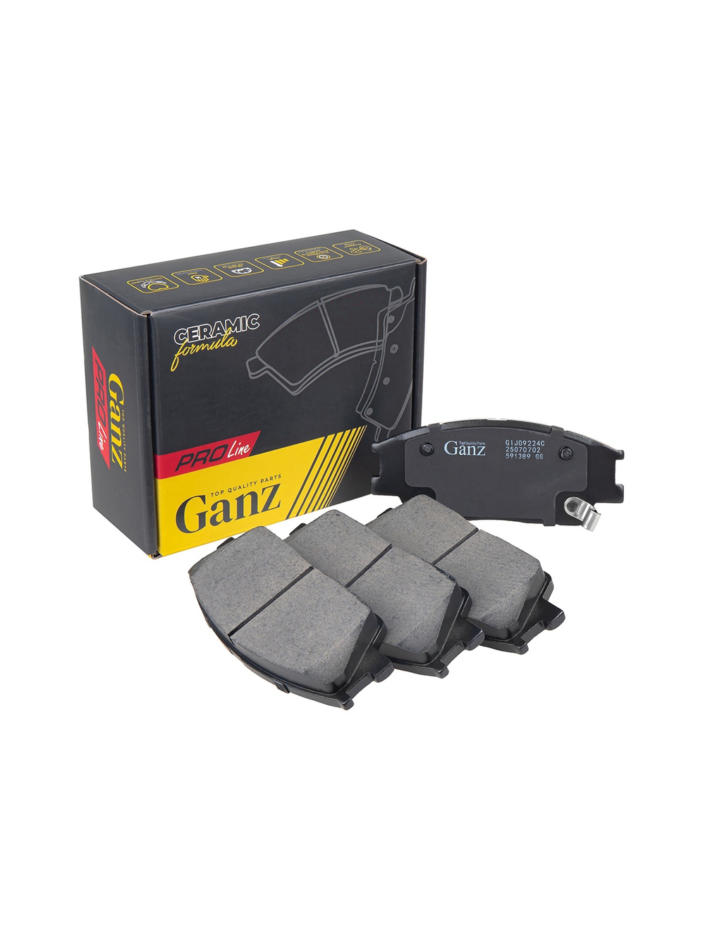 Колодки передние PRO-Line Ceramic KIA SOUL GANZ GIJ09224C
