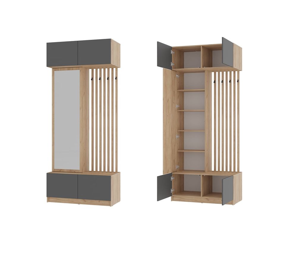 Прихожая Багира ПР-03 крафт/графит