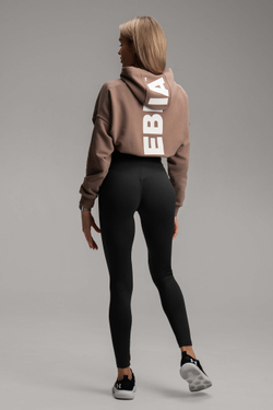 Укороченная толстовка Nebbia 421 GLoose Fit Crop Hoodie Iconic Brown