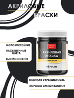 Акриловая краска глянцевая «Чёрная»