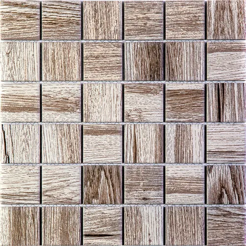Wooden Light Мозаика из керамогранита Bonaparte бежевый квадрат