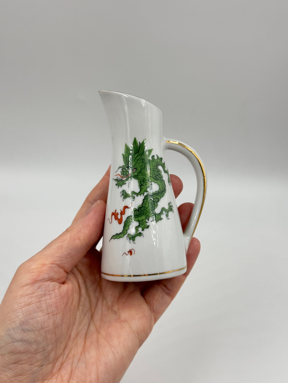 Миниатюрный кувшин/сливочник «Дракон» PGH Handgemalt