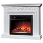 Каминокомплект Real Flame Leticia 26 WT с очагом Moonblaze Deluxe Brass