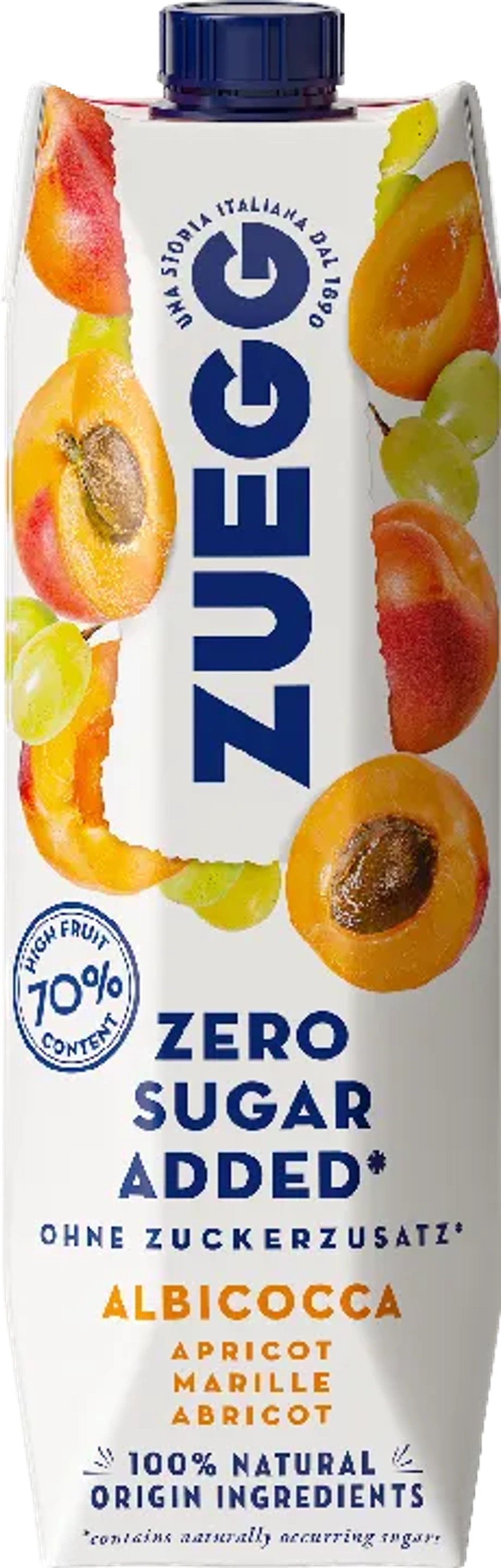 Zuegg Zero Sugar Абрикос без сахара 1л