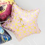 Шар (19''/48 см) Звезда, Геометрия, Розовый