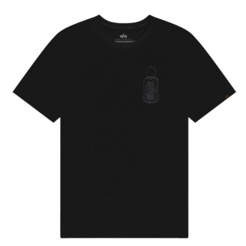 Футболка Alpha Industries Alpha Dog Tag Tee Black (Черный)