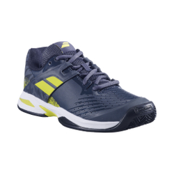 Детские теннисные кроссовки Babolat Propulse Clay Court Shoe Kids - Dark Blue, Neon Green