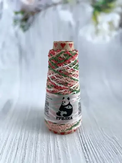 Пряжа ленточка плоская для вязания Binario Lurex