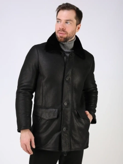 Дубленка зимняя натуральная с капюшоном