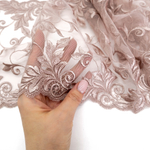 Вышивка на сетке Adeline ПУДРА, 21см