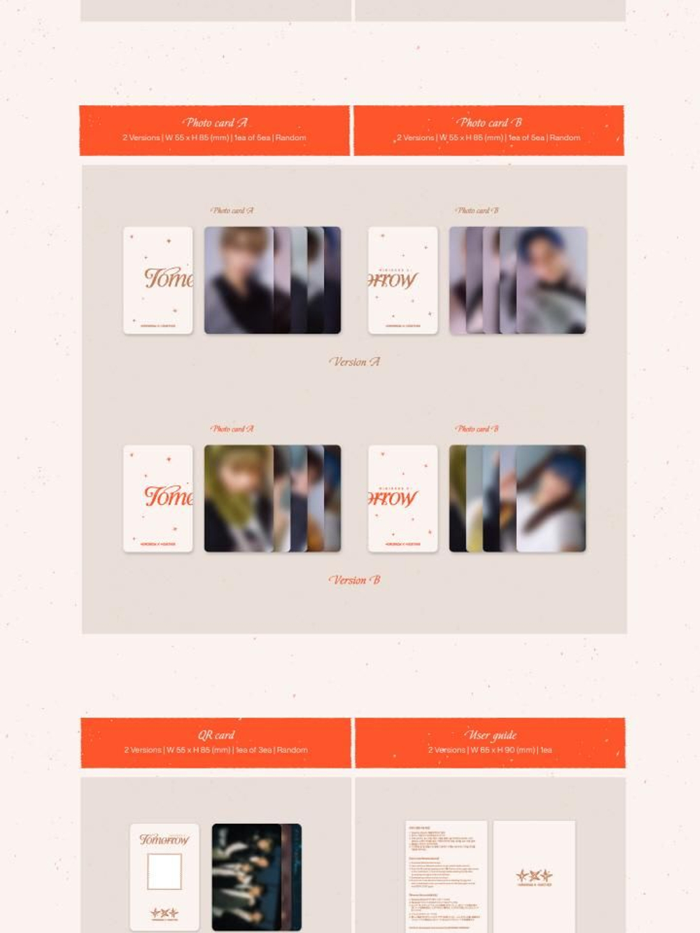 Альбом TXT - MINISODE 3: TOMORROW WVS ALBUMS 2 Version SET