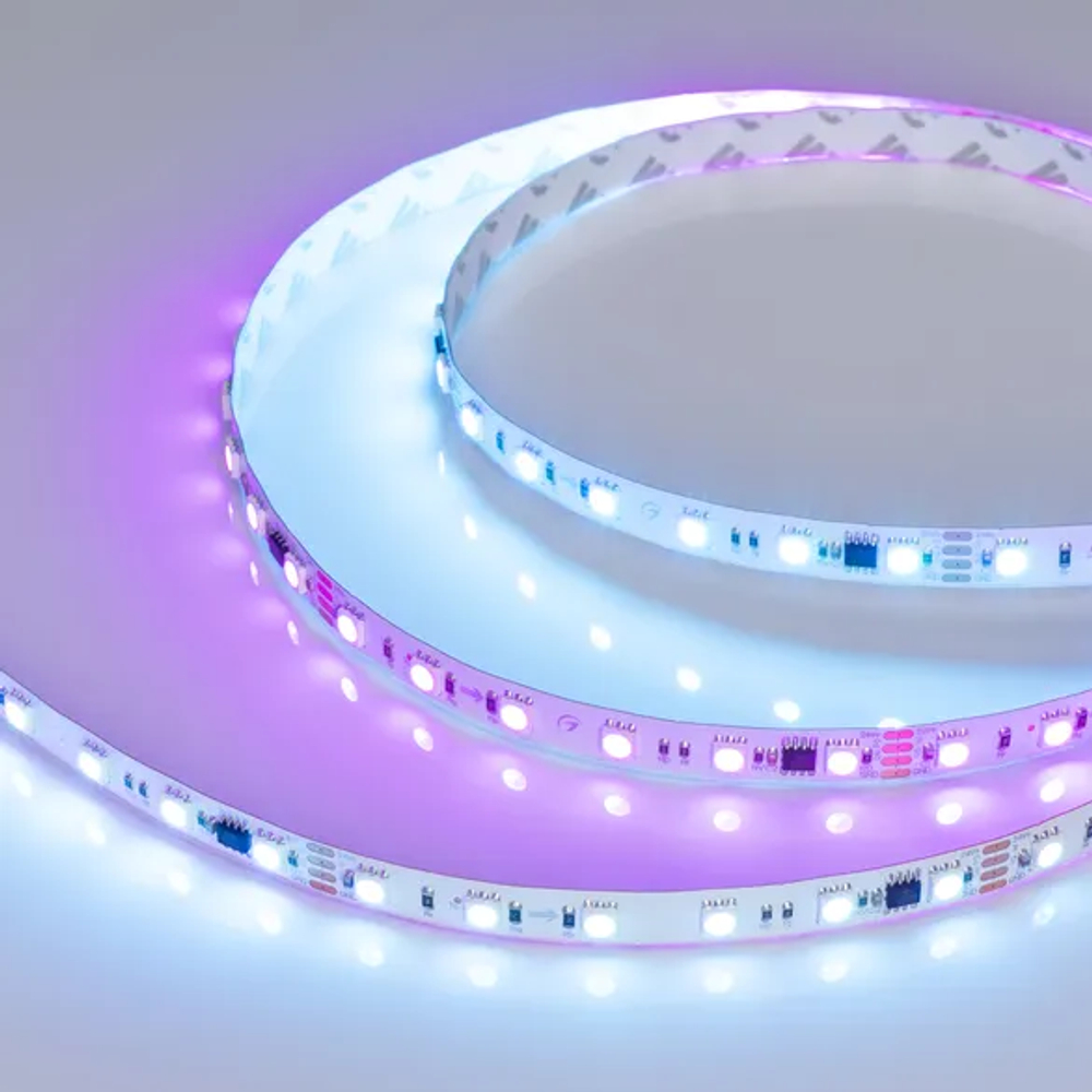 Светодиодная лента DMX-B60-10mm 24V RGB-PX6 (15 W/m, IP20, 5060, 5m) (Arlight, -) 033448