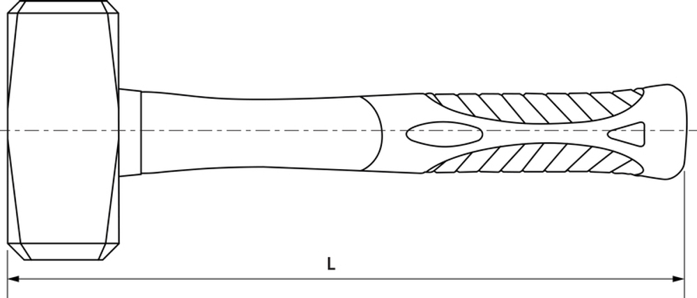 PSH125 Кувалда с фиберглассовой рукояткой 1.25 кг.