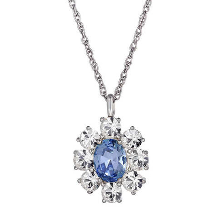 Колье Dyrberg Kern CLAUDIA SS LIGHT BLUE / CRYSTAL 420045 S/BL