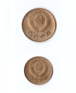 Комплект 1949г. 2 коп,  1 коп.   XF