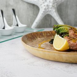 Блюдо круглое 28 см h2,5 см Light Brown Frutti di Mare P.L. [1]