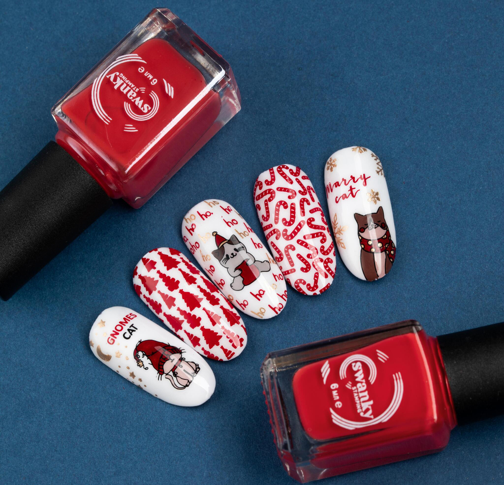 Swanky Stamping Лак для стемпинга S07 красный, 6м